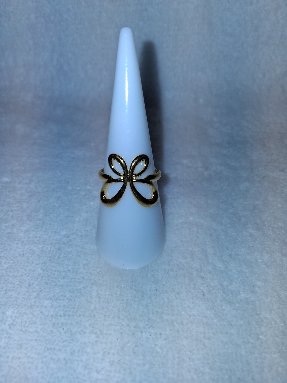 Gold Butterfly Openwork Ring - Women's Jewelry